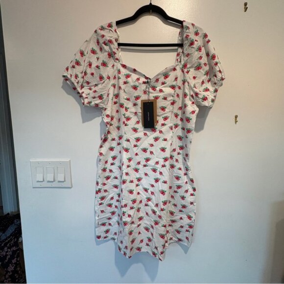 Vero Moda White Floral Mini Dress - Picture 1 of 6